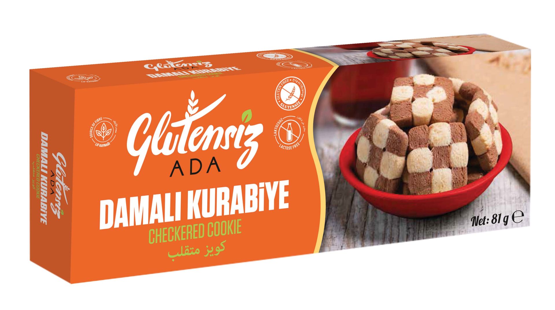 Glutensiz Ada Damalı Kurabiye 81 gr