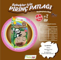 Naturpy Bebekler İçin Pirinç Patlağı Keçiboynuzlu 50gr