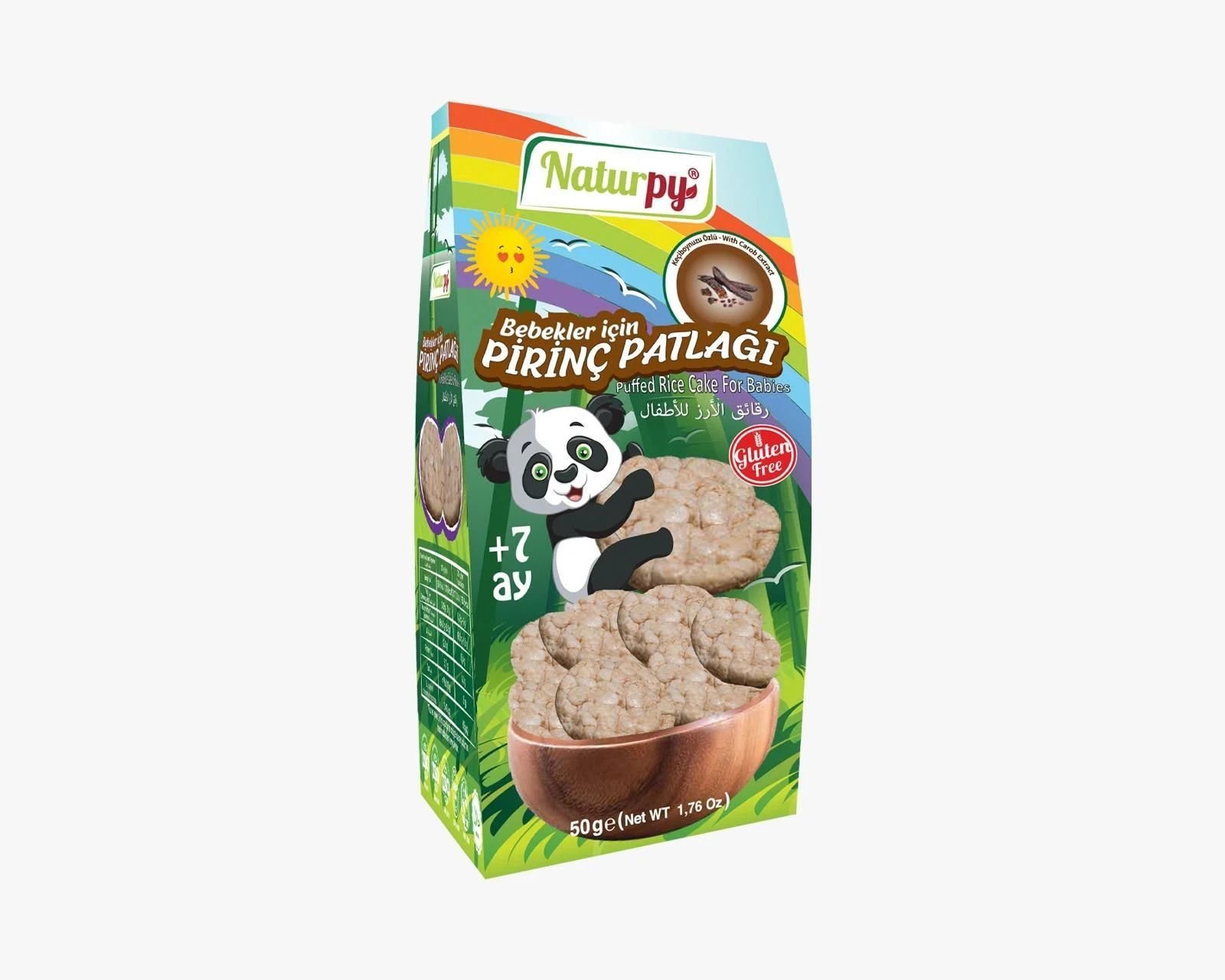 Naturpy Bebekler İçin Pirinç Patlağı Keçiboynuzlu 50gr