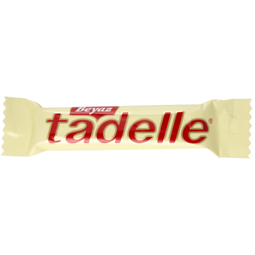 Tadelle Glutensiz Beyaz Çikolata Kaplı Fındık Dolgulu Sütlü Çikolata 30 gr