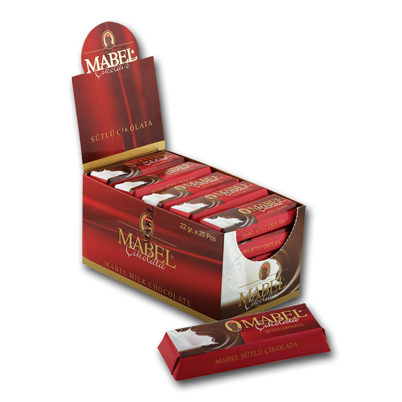Mabel Glutensiz Sütlü Çikolata 22 gr