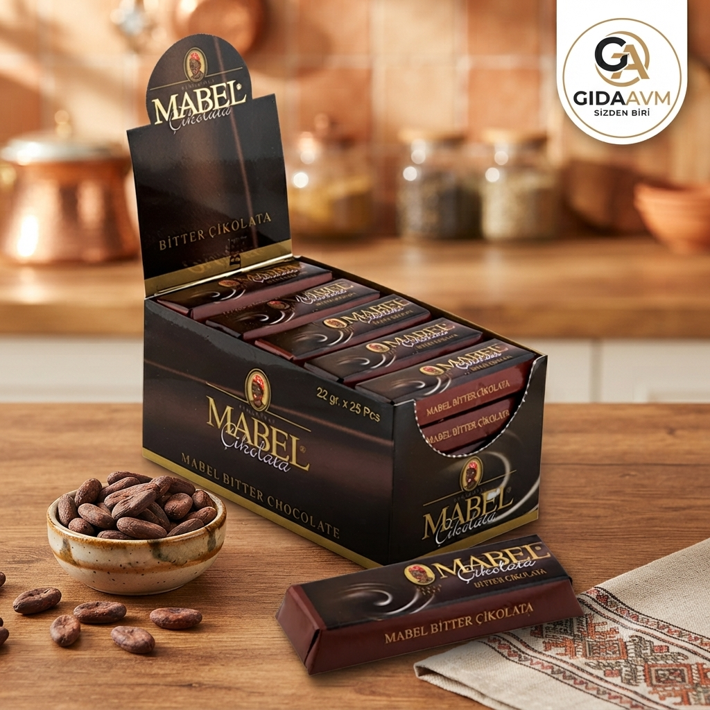 Mabel Glutensiz Bitter Çikolata 22 gr