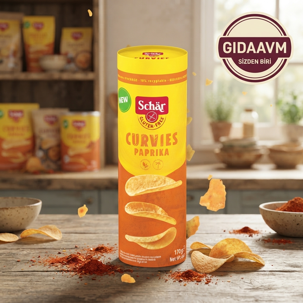 Schar Curvies Paprika Patates Cips 170 gr (08/10/2026)