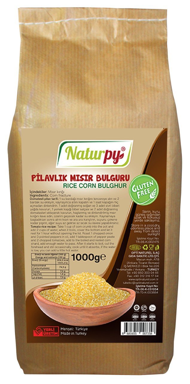 Naturpy Glutensiz Pilavlık Mısır Bulguru 1000 Gr.
