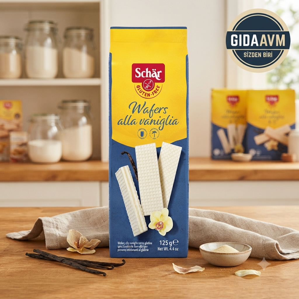 Schar Glutensiz Wafers 125 gr Vanilyalı gofret 07/01/2027