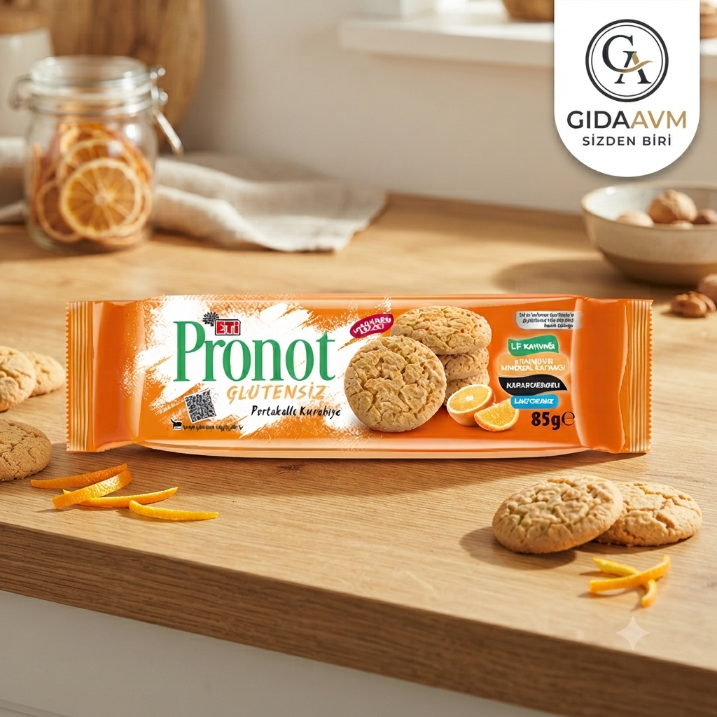 Pronot Glutensiz Portakallı Kurabiye 85 gr