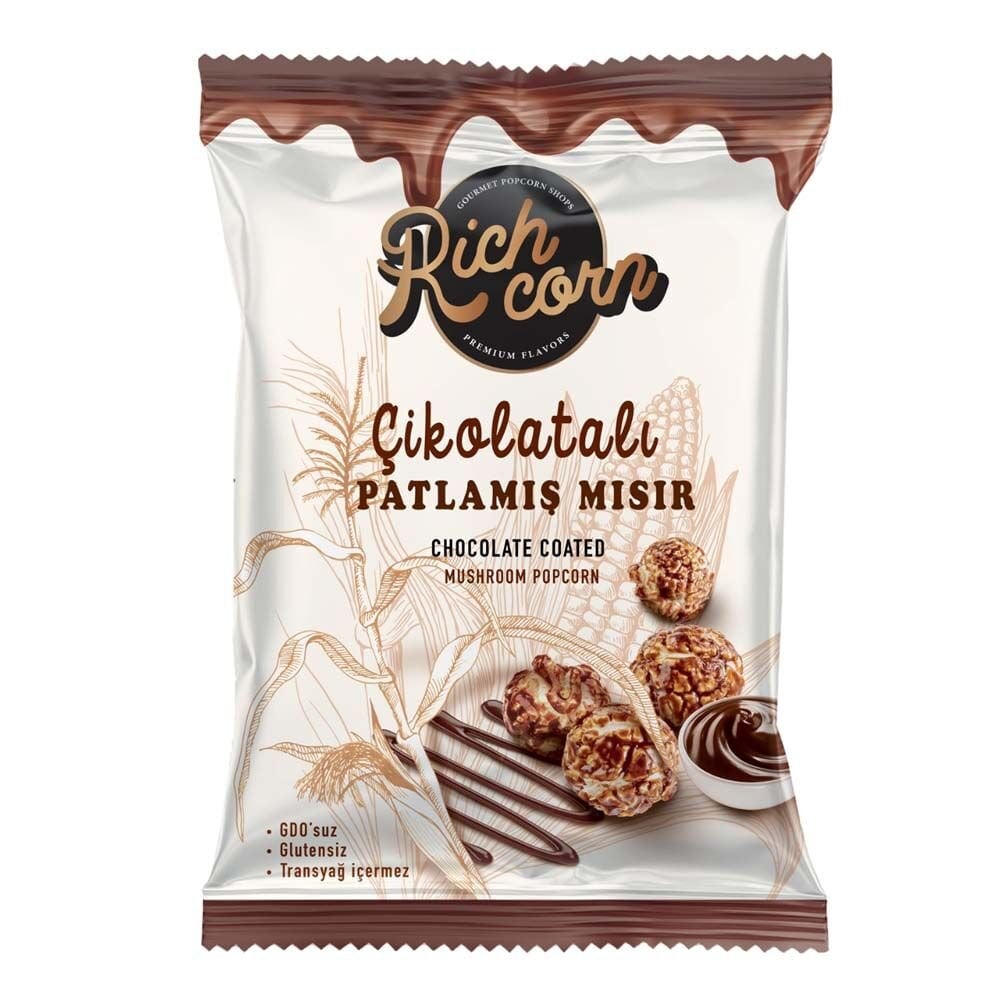 Çikolatalı Patlamış Mısır 50 gr