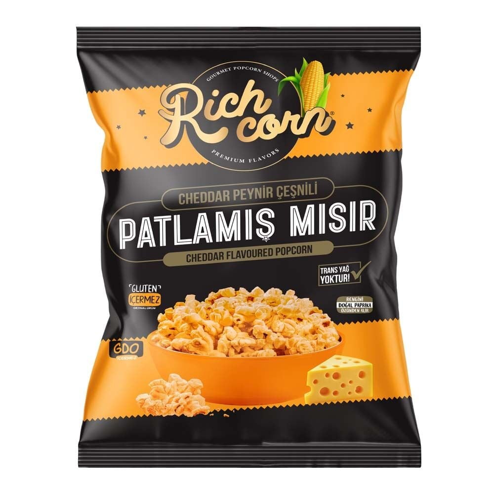 Cheddar Peynirli Patlamış Mısır 65 gr