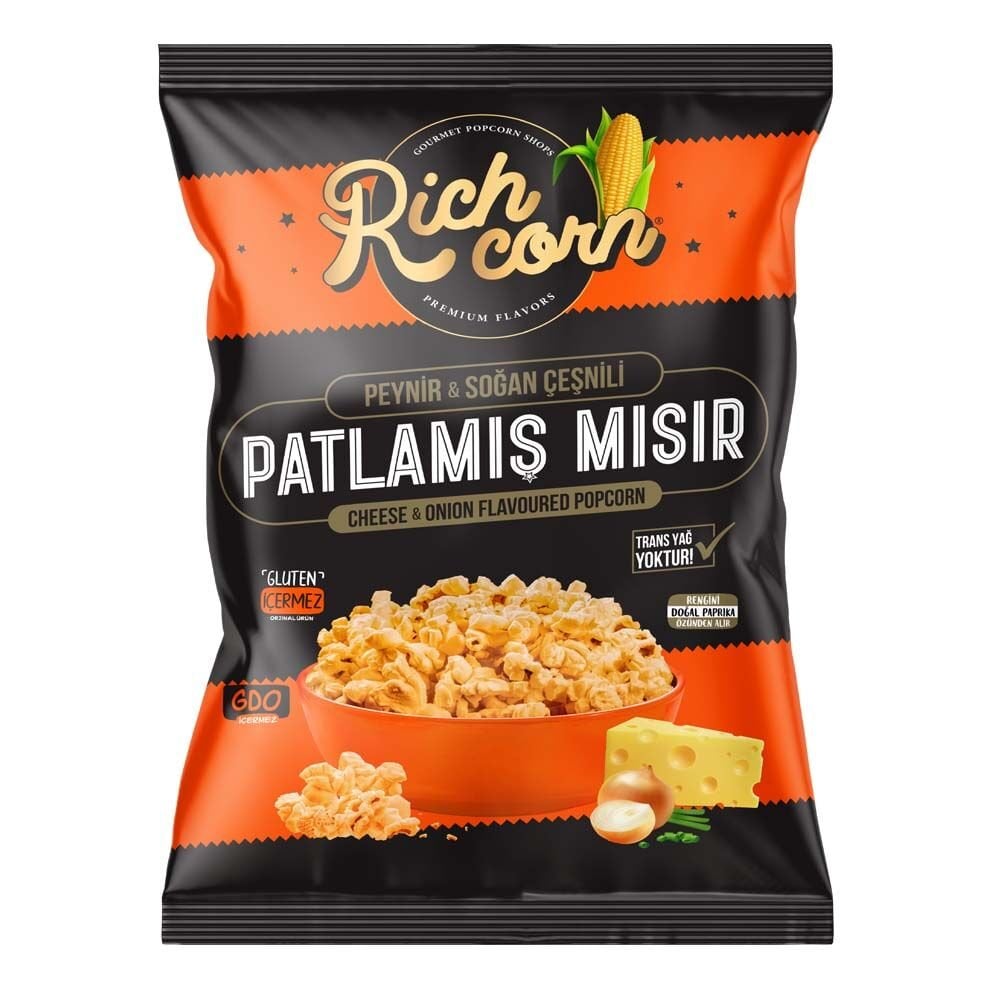 Peynir ve Soğan Aromalı Patlamış Mısır 65gr