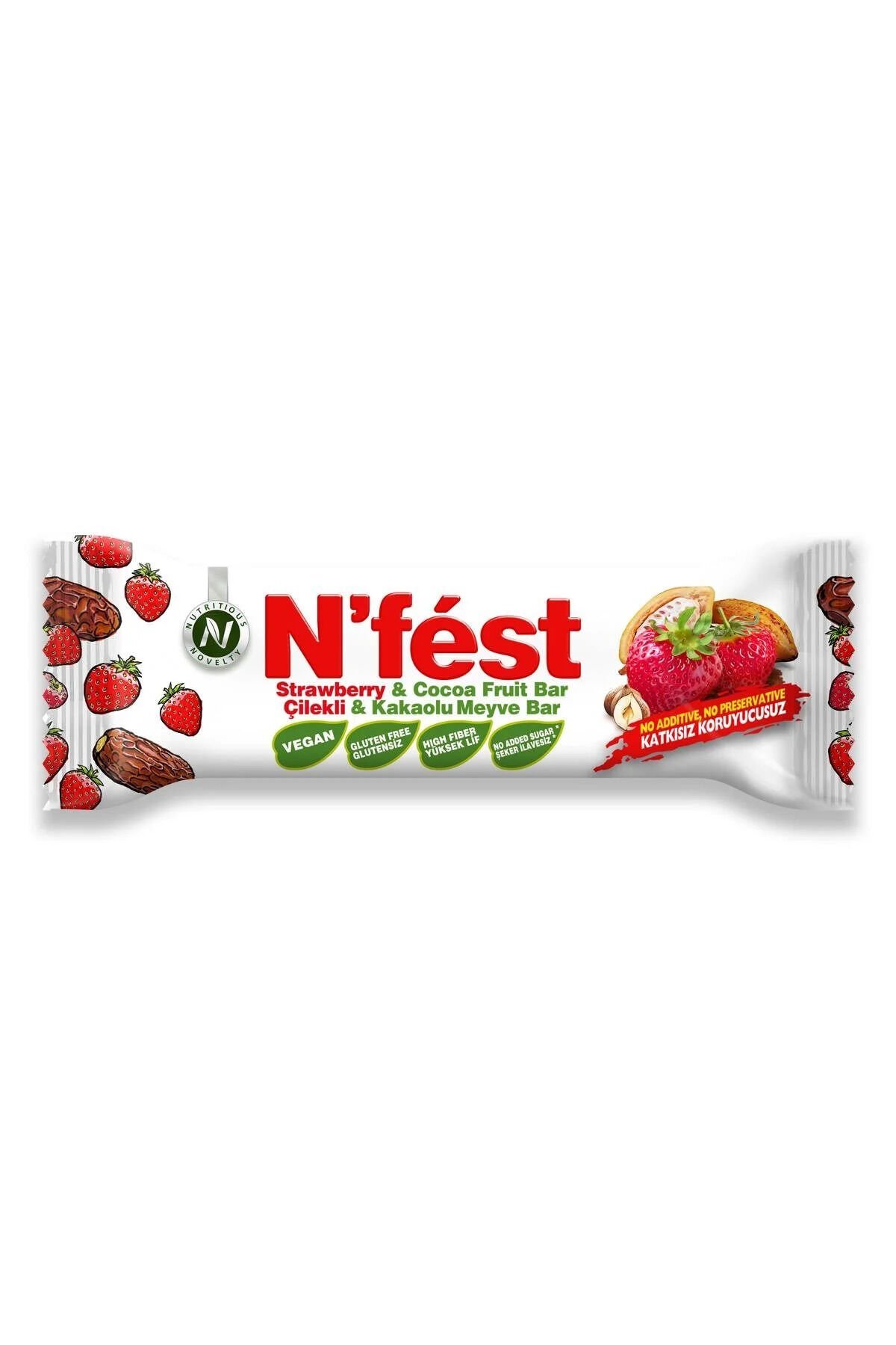 Meyve Bar Çilekli ve Kakaolu 40g