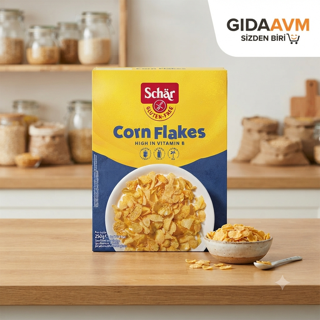 Schar Glutensiz Corn Flakes 250 gr (TETT 16/12/2026)
