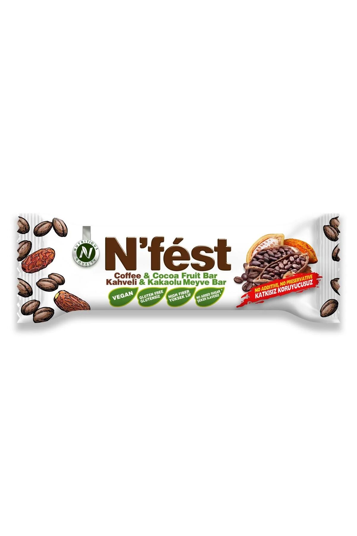 Meyve Bar Kahveli ve Kakaolu 40g