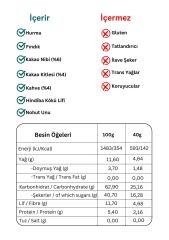 Meyve Bar Kahveli ve Kakaolu 40g