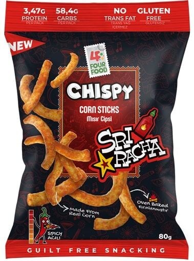 Srıracha Çeşnili Mısır Cipsi 80 gr