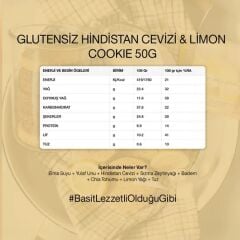 Hindistan Cevizli & Limonlu Cookie 50g