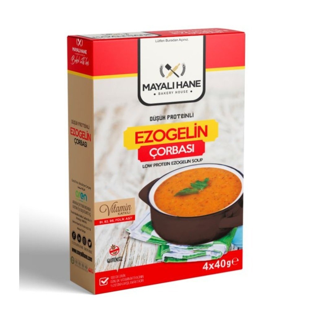Mayalı Hane Düşük Proteinli Ezogelin Çorbası 4 x 40 G