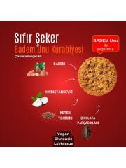 Balanu Damla Çikolatalı Şekersiz Badem Unu Kurabiyesi 50 gr