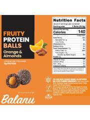 Balanu Fruity Protein Balls Portakal Dolgulu ve Bademli 55 G