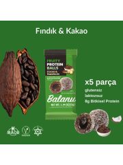 Balanu Fruity Meyveli Protein Topları Kakao Dolgulu ve Fındıklı Atıştırmalık 55 gr