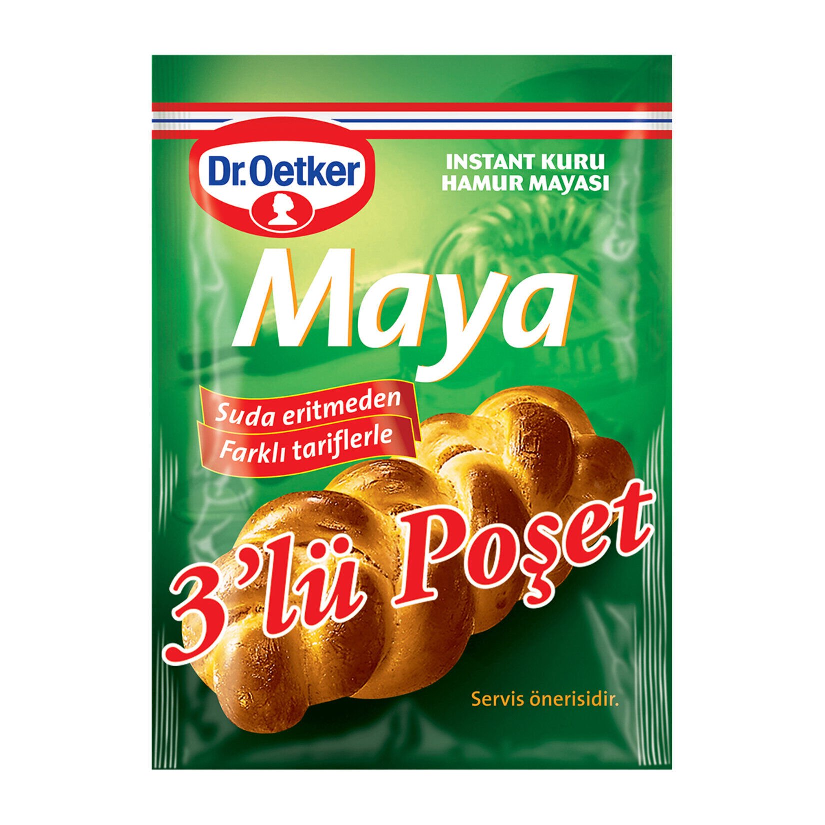 Dr.Oetker Glutensiz Maya 3'lü Poşet