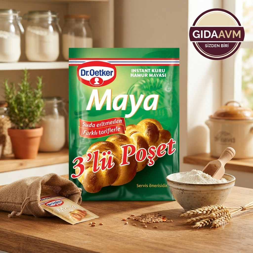 Dr.Oetker Glutensiz Maya 3'lü Poşet