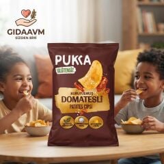 Pukka Glutensiz Kurutulmuş Domatesli (Ketçap Aromalı) Patates Cipsi 70 gr