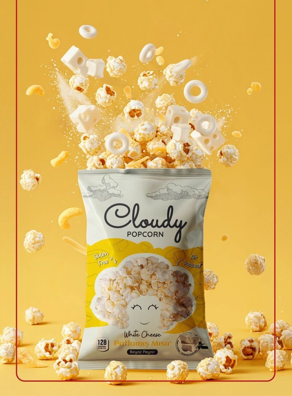Popcorn Beyaz Peynir Patlamış Mısır 35 gr
