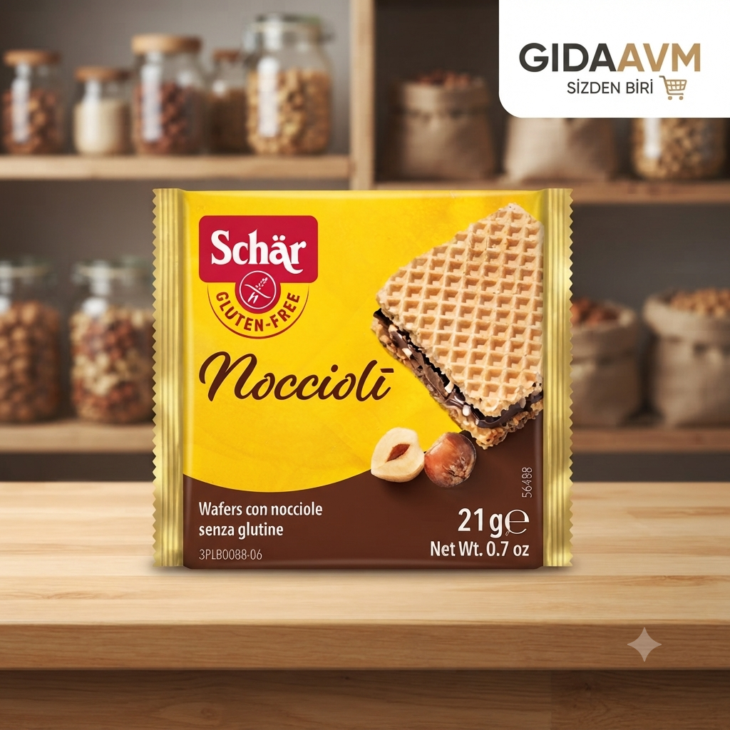 Schar Noccioli 21gr Glutensiz Kremalı Fındıklı Gofret