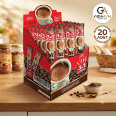 Afia Glutensiz 3ü 1 Arada Kahve Klasik 20x18 Gr
