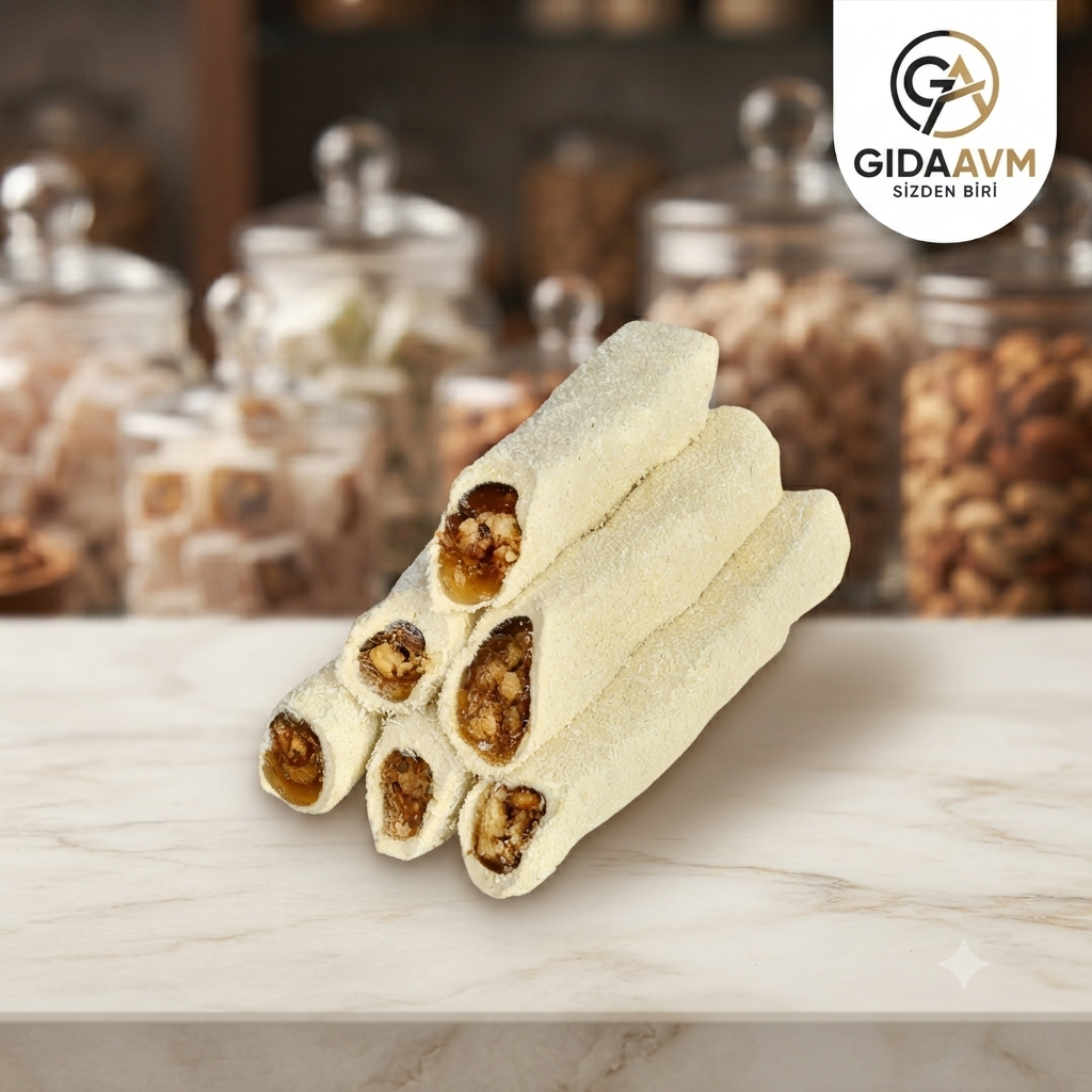 Glutensiz Şeker Sucuğu Sütlü Cevizli 500 gr