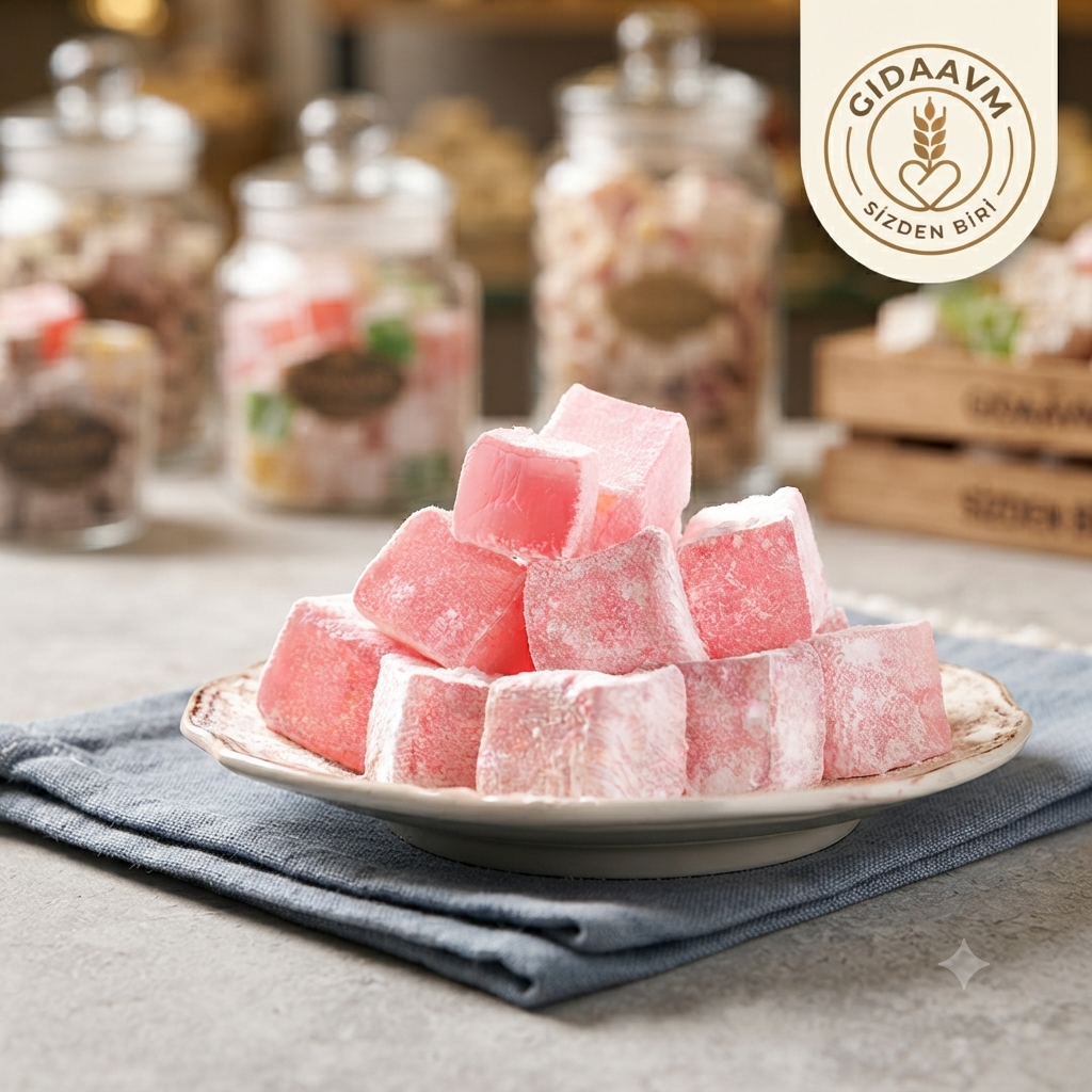Glutensiz Güllü Lokum 500 gr