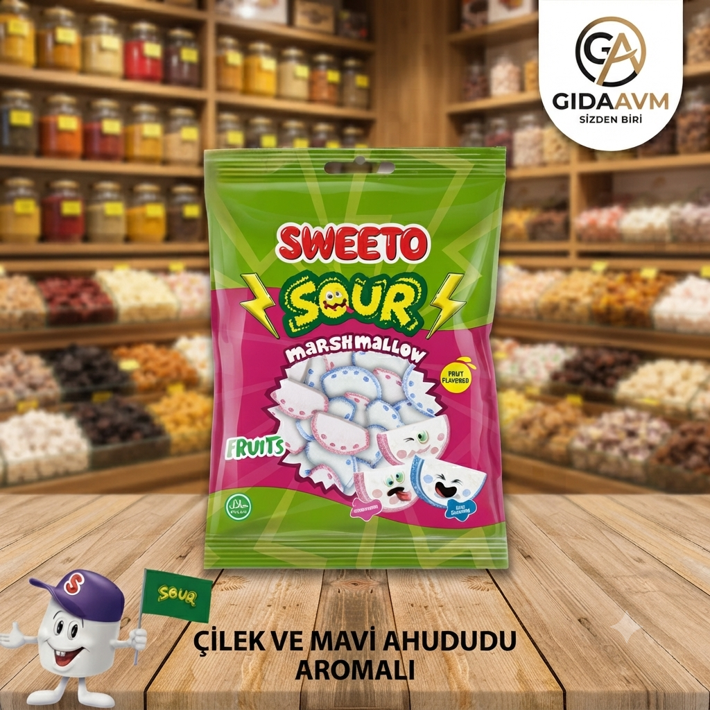 Sweeto Sour Marshmallow Fruits 100g