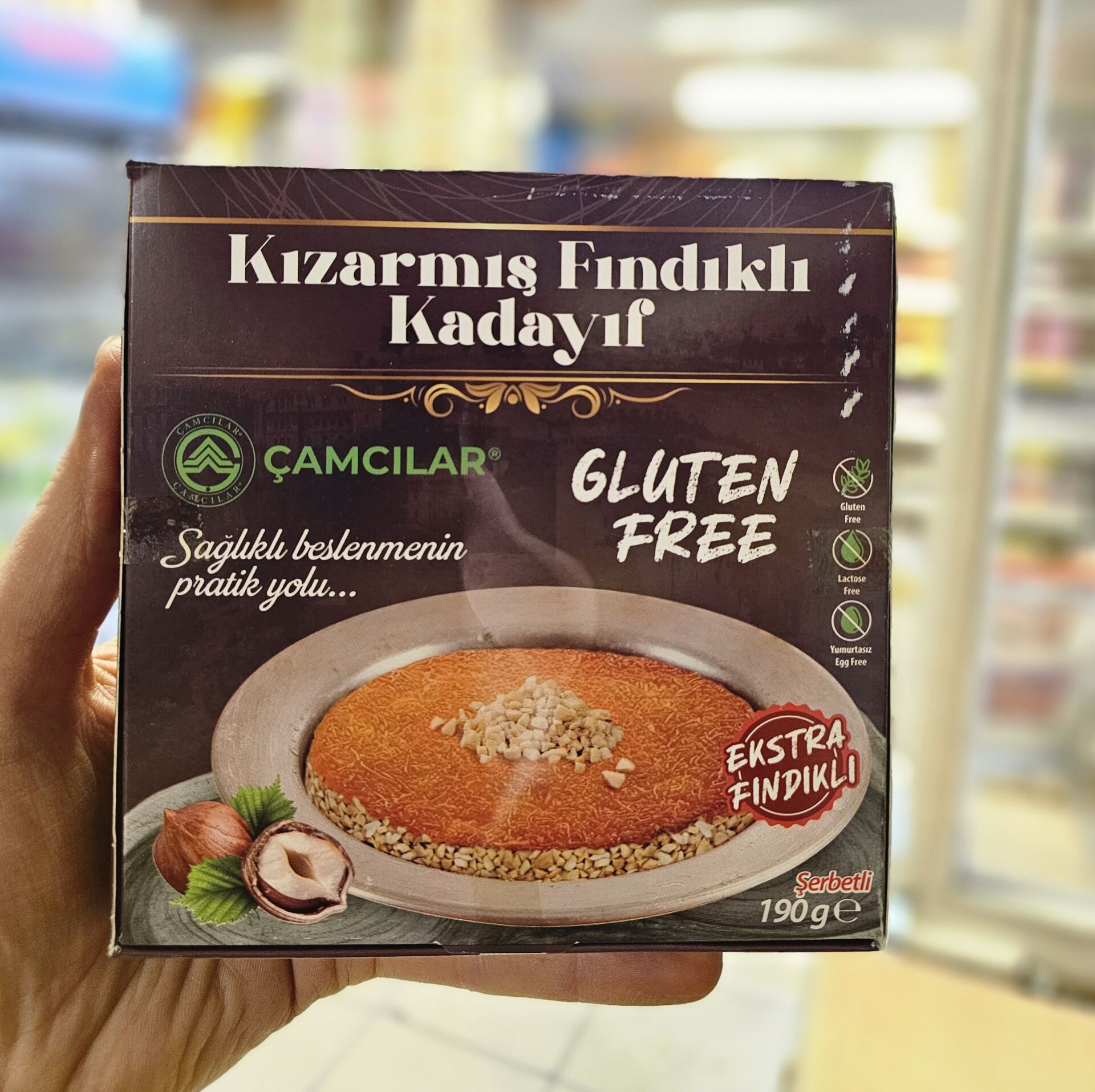 Çamcılar Glutensiz Fındıklı Şerbetli Kadayıf 190 gr