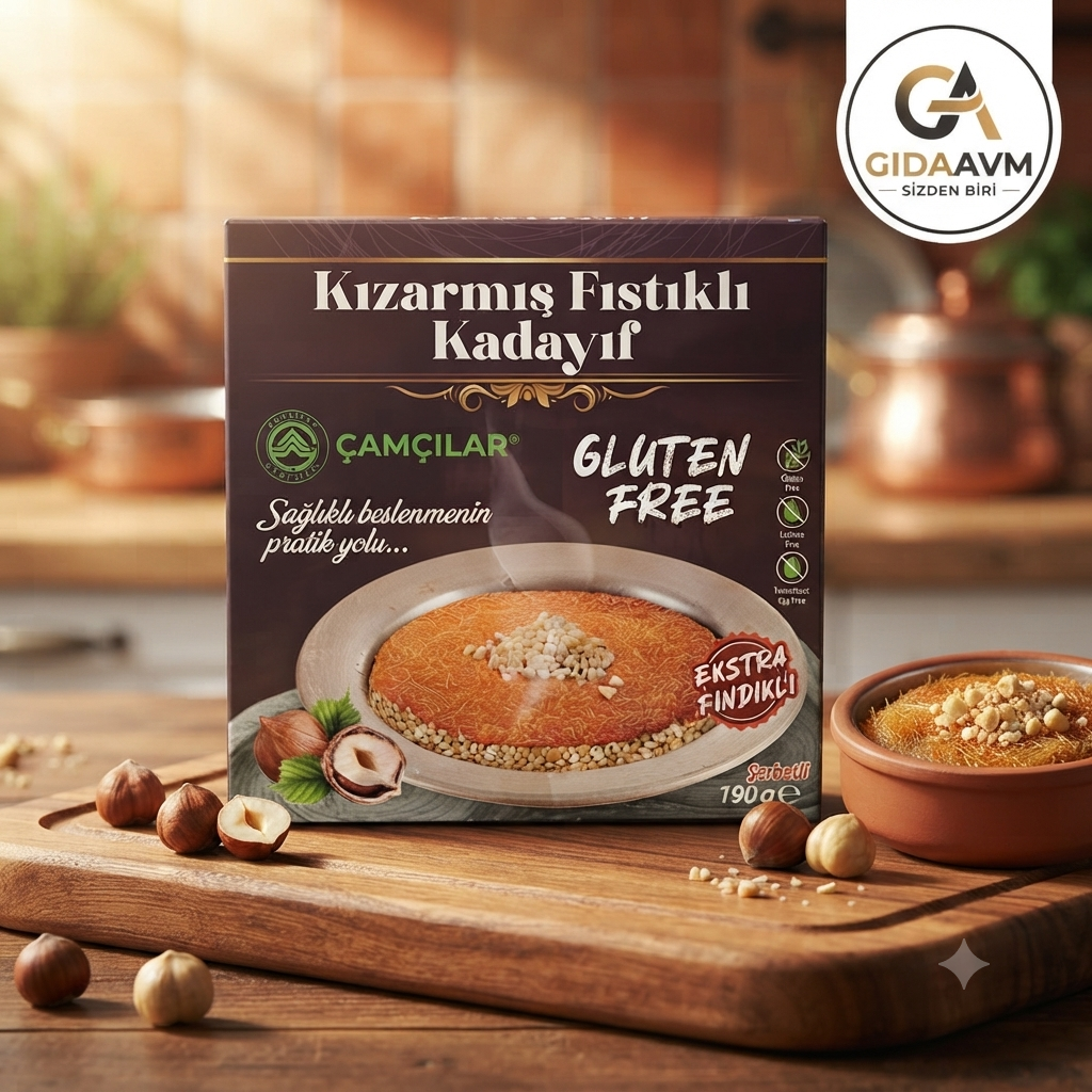 Çamcılar Glutensiz Fındıklı Şerbetli Kadayıf 190 gr