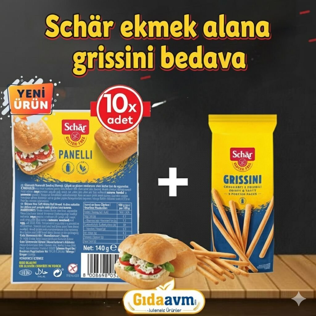 Panelli Ekmek 140 gr*10 Adet+ Schar Grissini