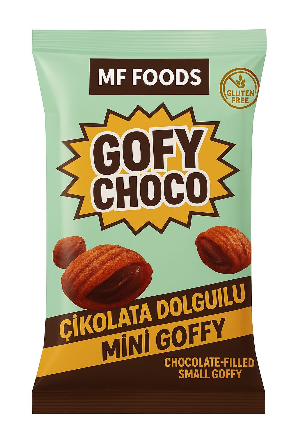 Gofy Choco Çikolata Dolgulu Mini Gofy 45 gr