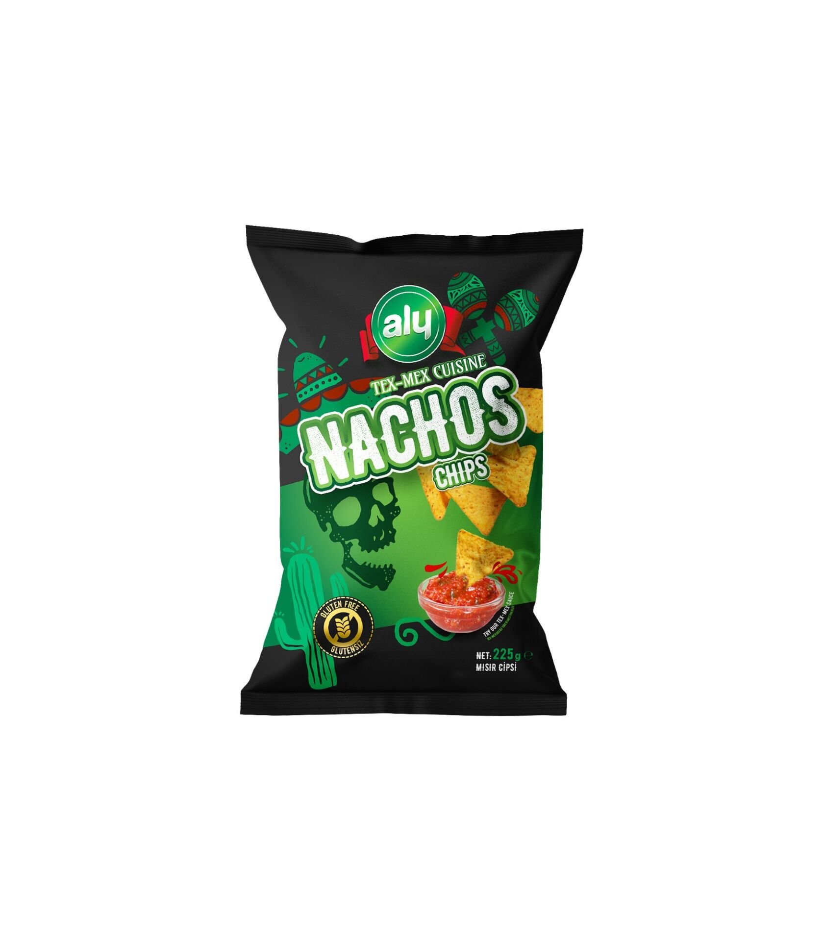 Aly Glutensiz Nachos Cips 225 Gr