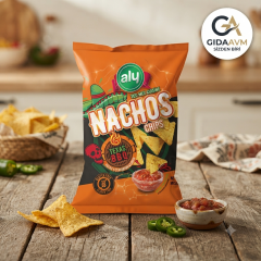 Aly BBQ Aromalı Glutensiz Nachos Cips 225 Gr