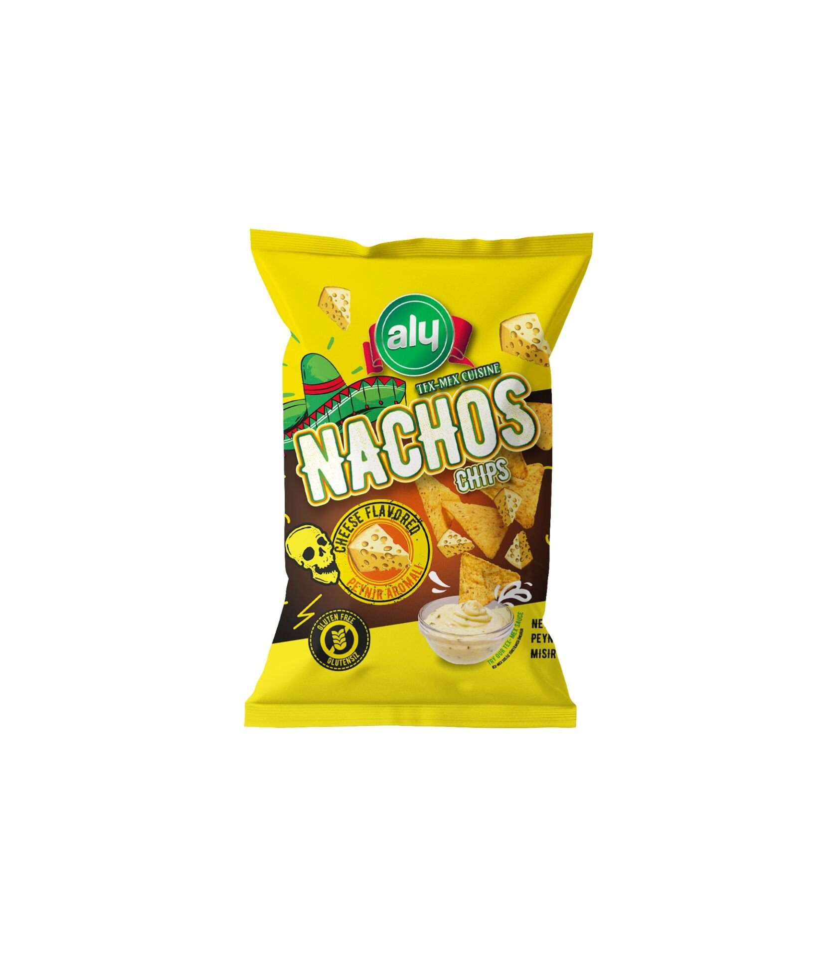 Aly Peynir Aromalı Glutensiz Nachos Cips 225 Gr