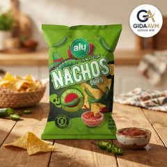 Aly Jalapeno Biber Aromalı Glutensiz Nachos Cips 225 Gr
