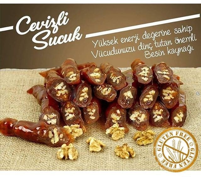 Glutensiz Pekmezli Cevizli Sucuk 500 gr