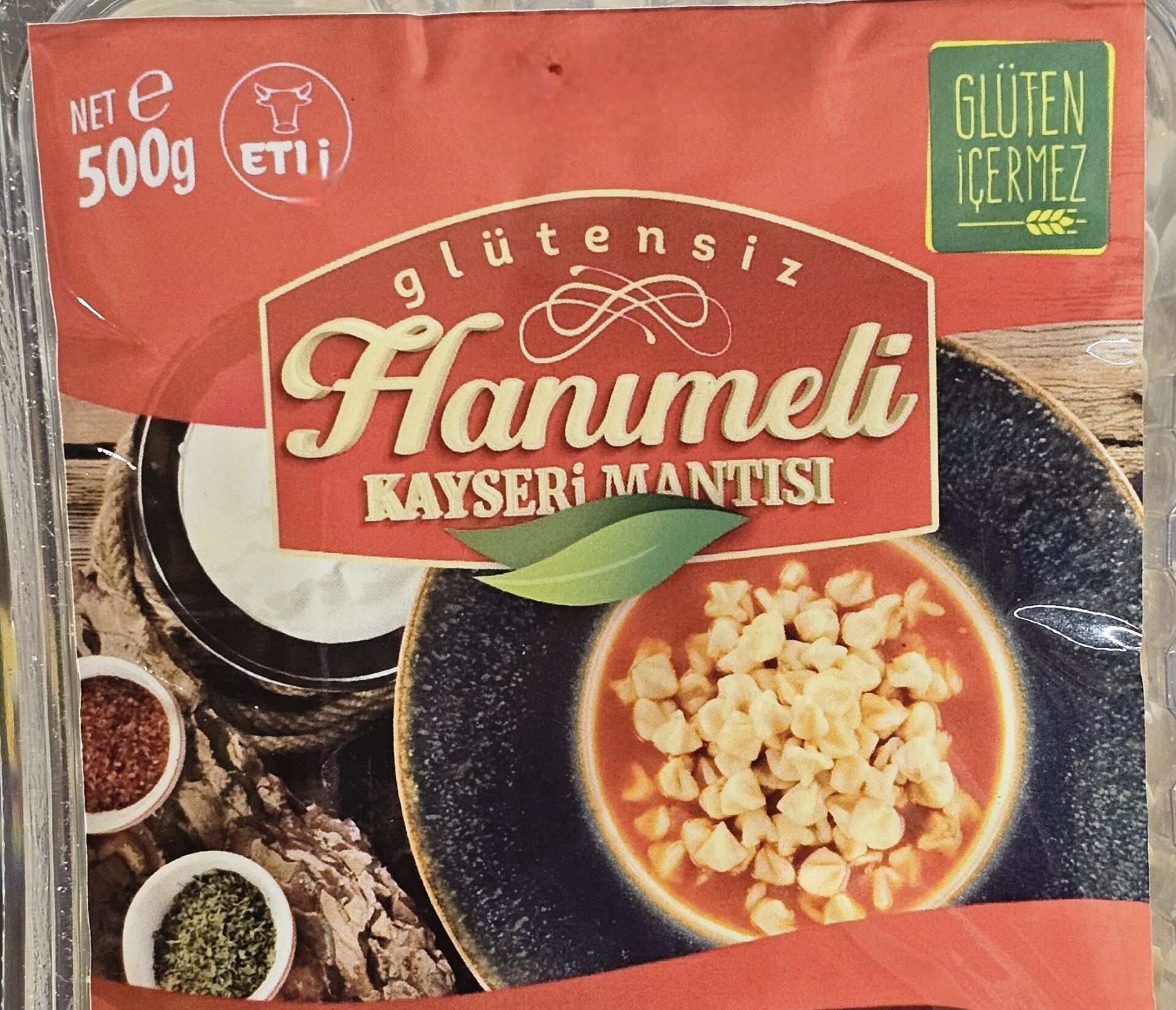 Glutensiz Etli Kayseri Mantısı 500 gr