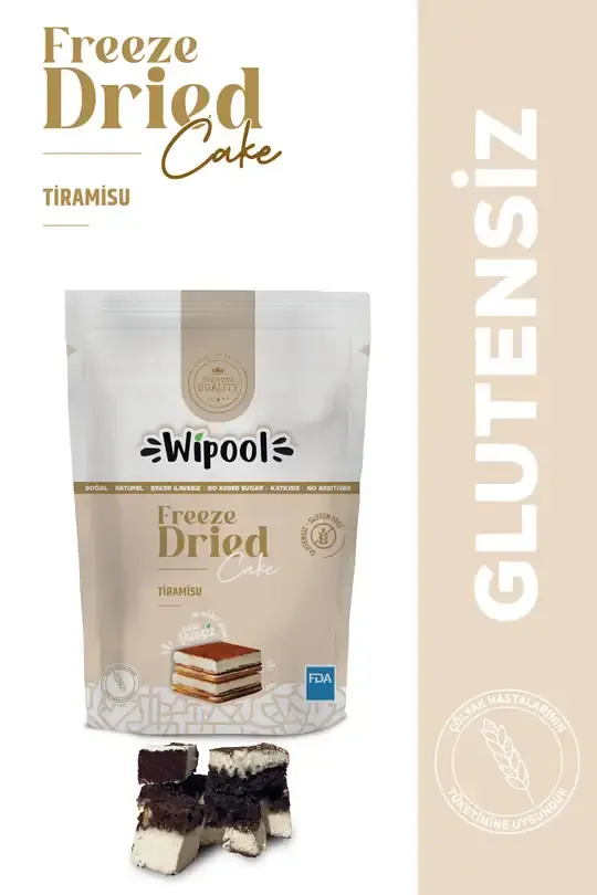 Dondurularak kurutulmuş Freeze Dried Tiramisu 30 gr