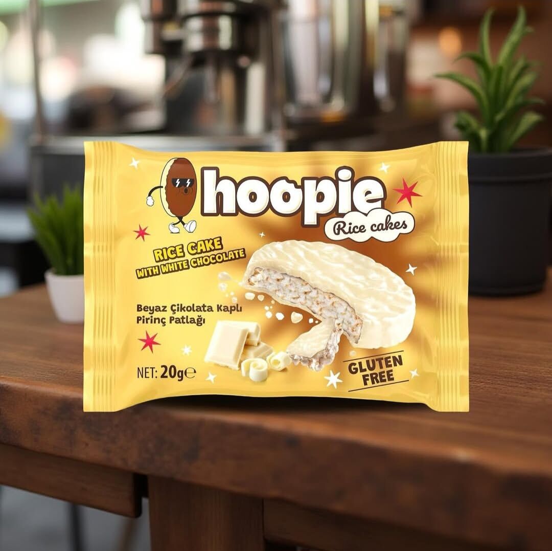 Hoopie Beyaz Çikolata Kaplı Pirinç Patlağı 20g