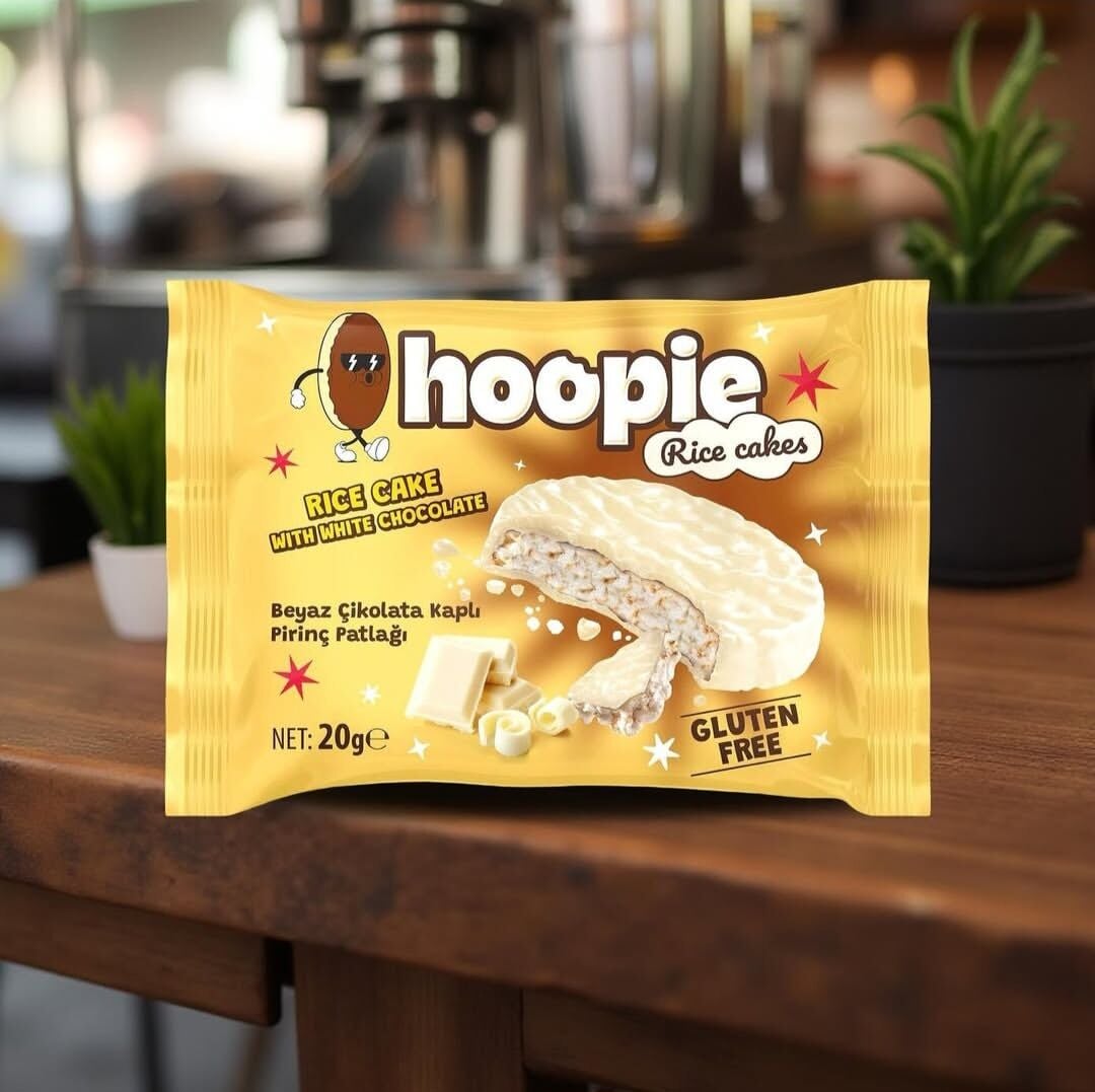 Hoopie Beyaz Çikolata Kaplı Pirinç Patlağı 20g