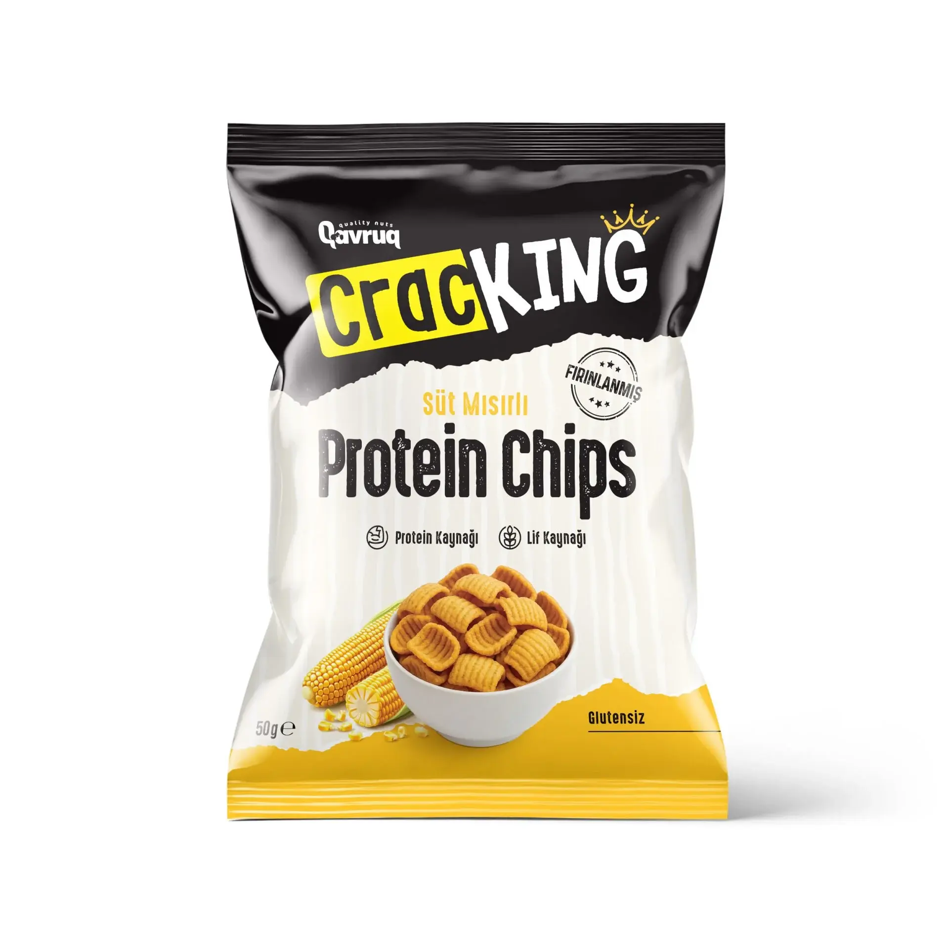 Glutensiz Protein Chips Süt Mısırlı 50 gr