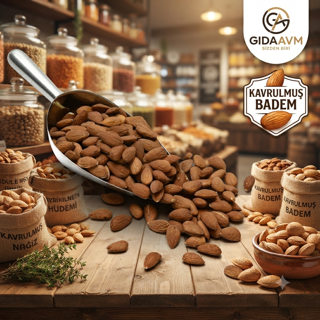 Qavruq Glutensiz Badem Kavrulmuş 200 gr