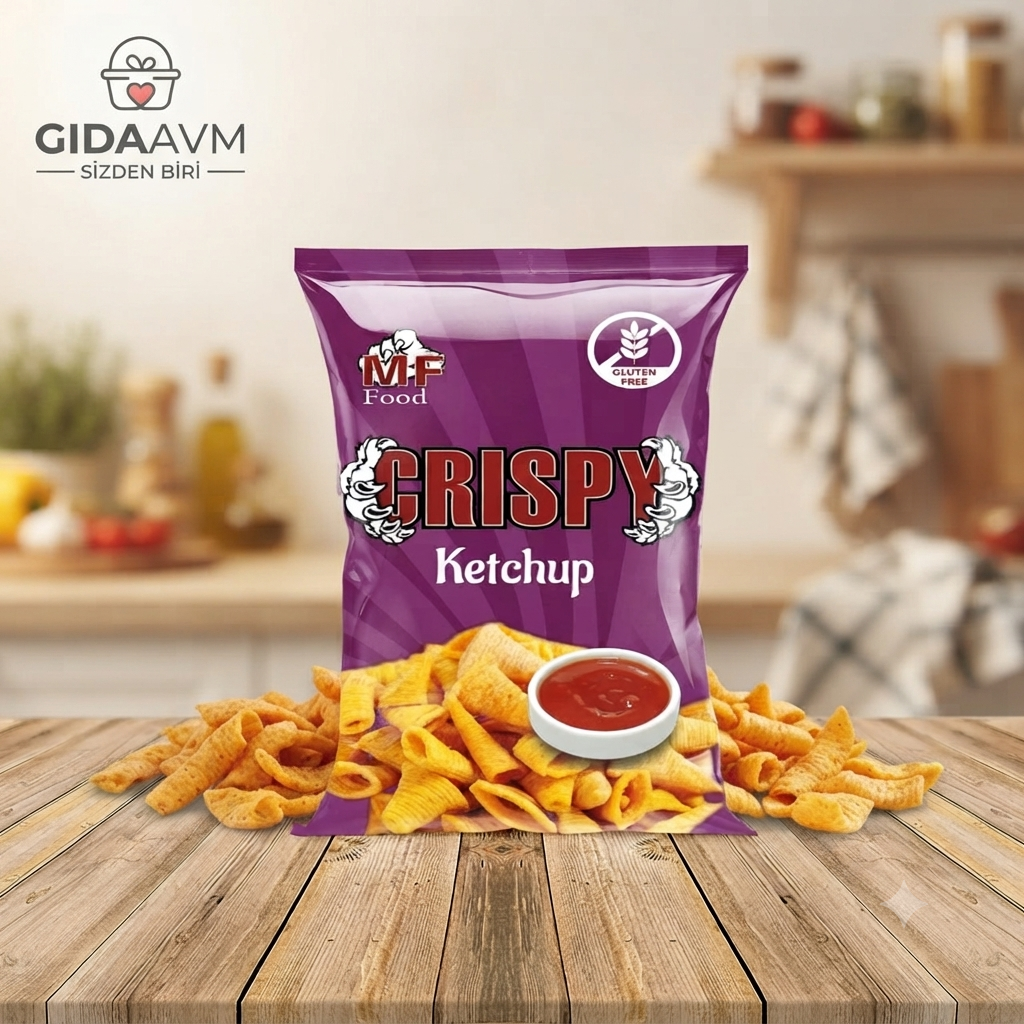 Glutensiz Crıspy Cips Ketcap 80 gr