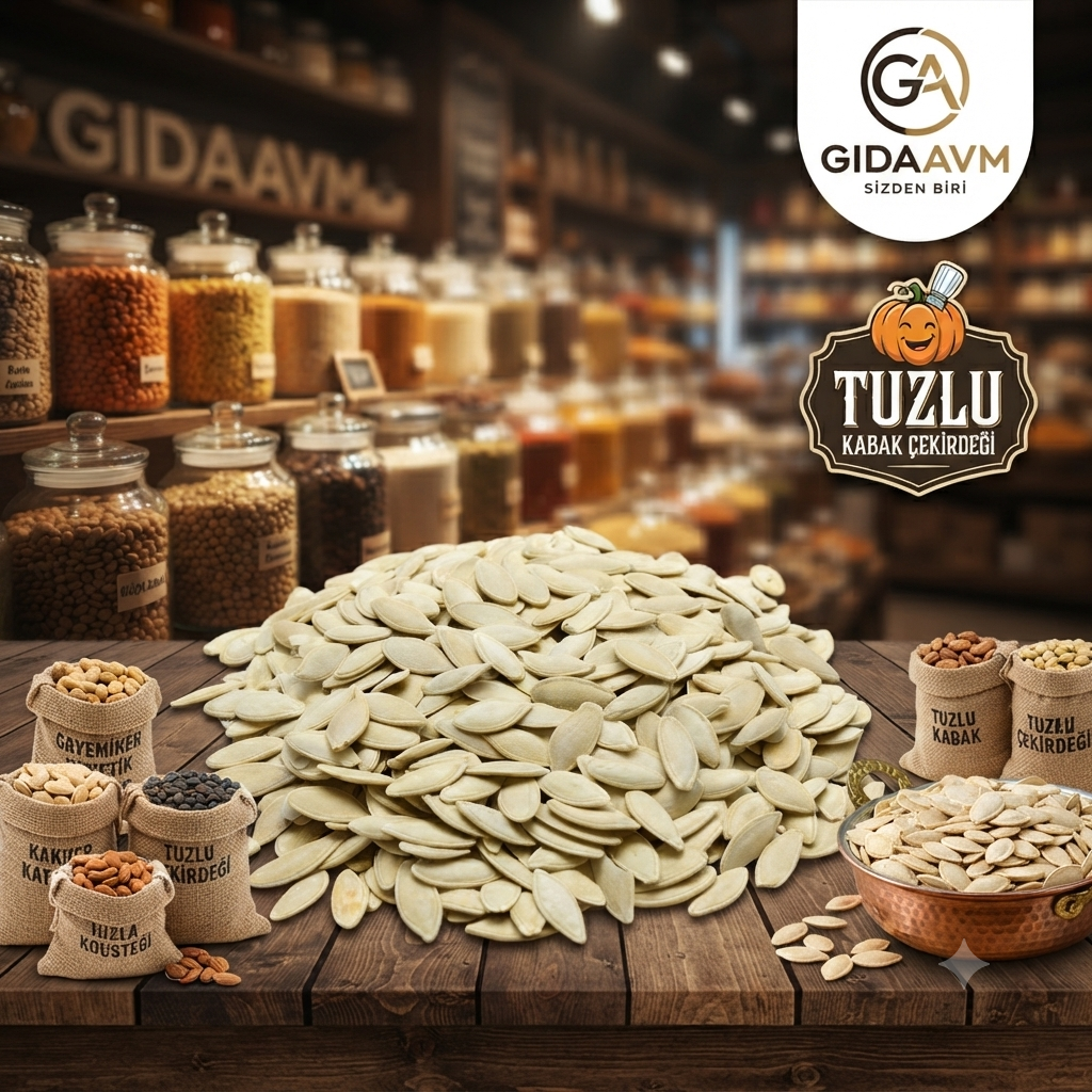 Qavruq Kabak Çekirdeği Sivri Tuzlu 200 Gr