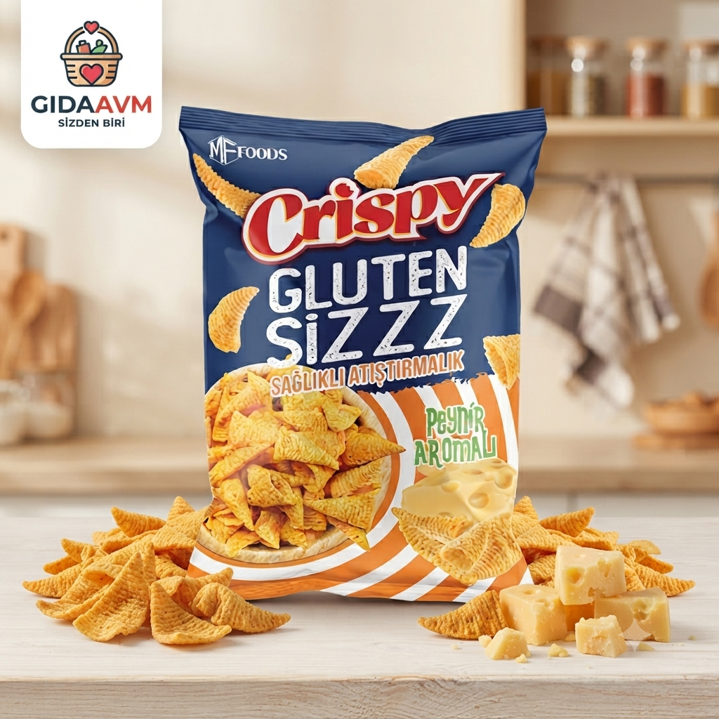 Glutensiz Crıspy Cips Peynir Aromalı 80 gr